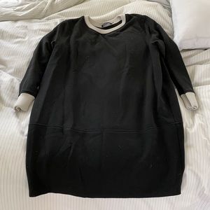 Hatch black and white maternity dress